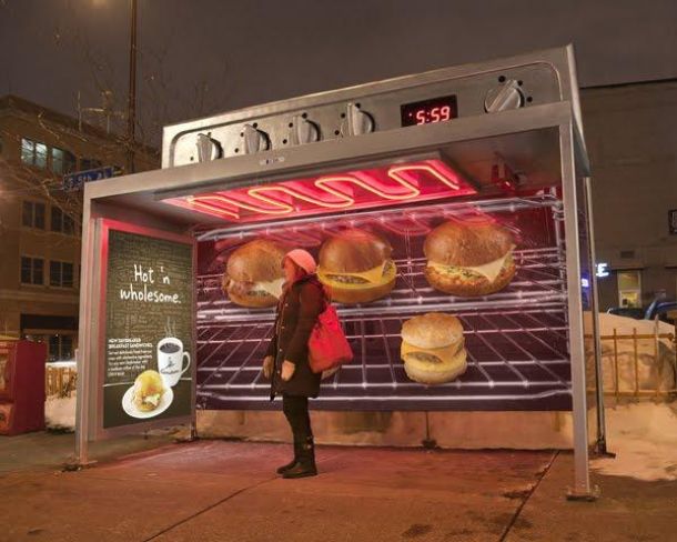 marketing de guerrilla paradero de bus