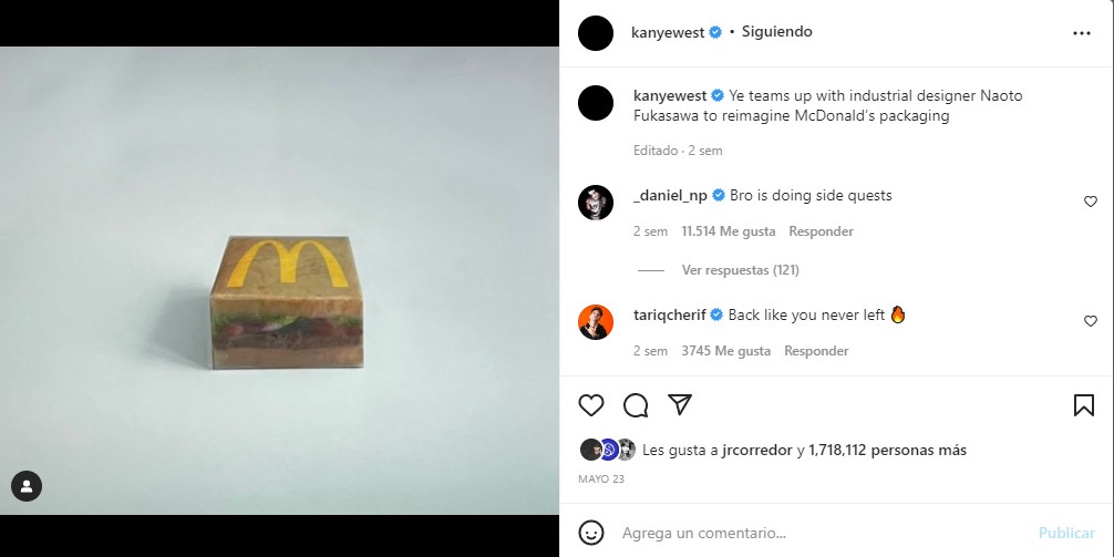 kanye colaboración gastronómica
